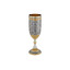 Высокий серебряный бокал для вина с позолотой  Застольный 40060082А06